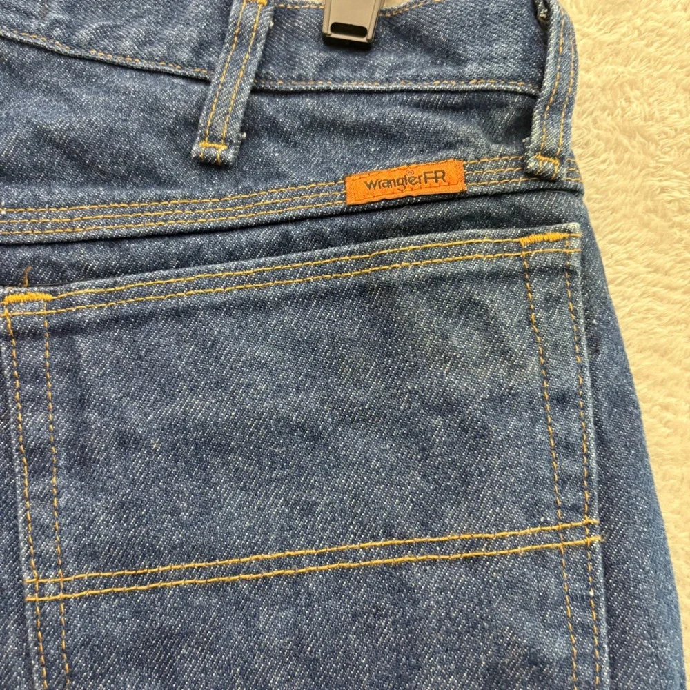 Wrangler Riggs Workwear FR Flame Resistant Jeans Blue Straight Leg 34x34 FR3W050